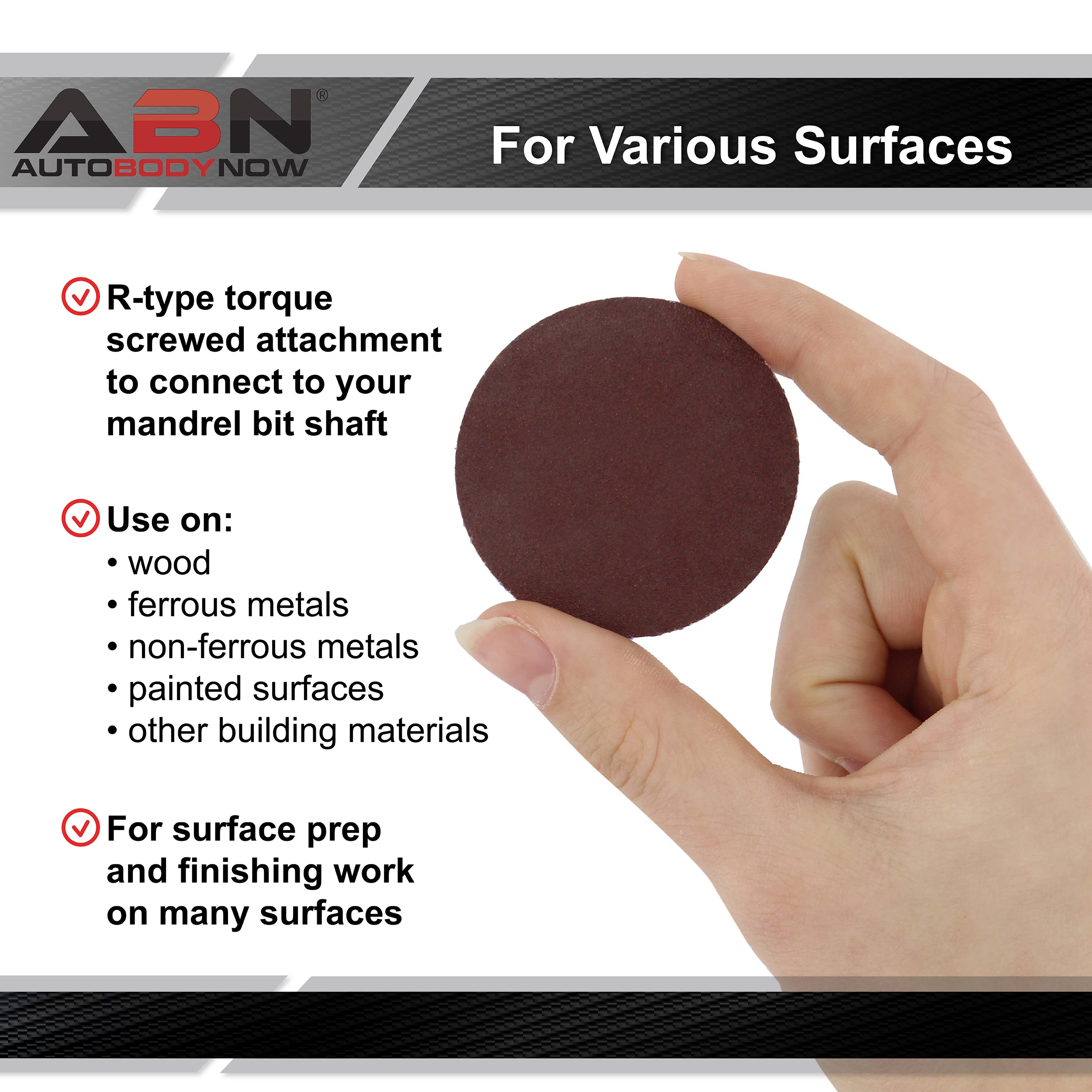 Aluminum Oxide Sandpaper Disc 50pk - 2in 120 Grit Sanding Disc Set