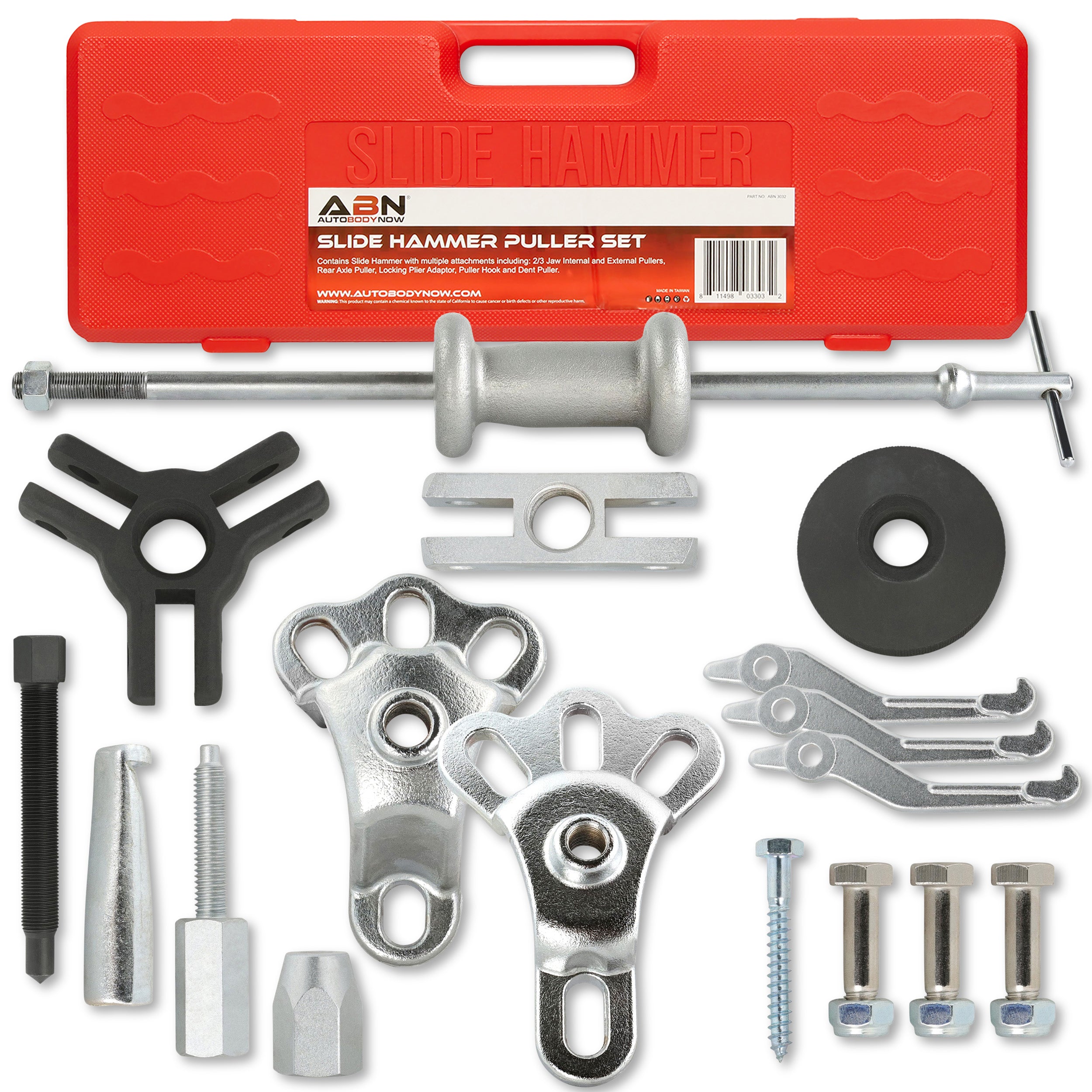 Slide Hammer Puller Set Hub and Wheel Bearing Removal Dent Puller Kit –