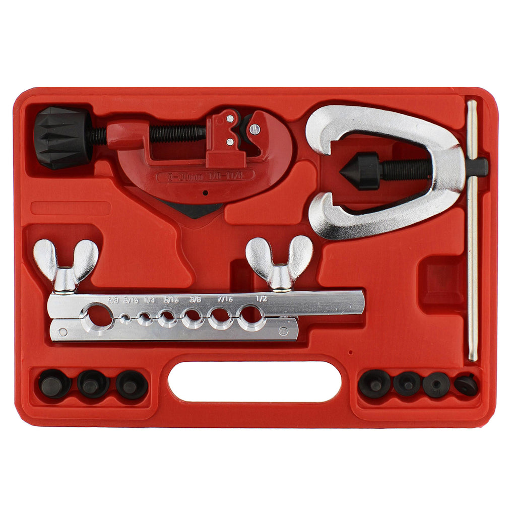 Double Flaring Tool Kit with Brake Line Bender Flare Tool and Cutter A