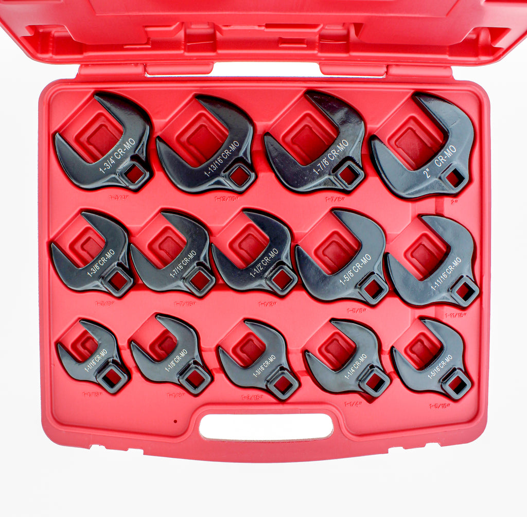 Jumbo Flare Nut, Universal, Crowfoot & Crows Feet Wrench Set Bundle