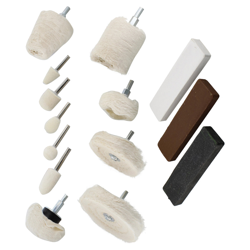 Aluminum Polishing Buffing Kit Attachments And Polishing Compound Set