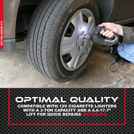Electric Car Hydraulic Floor Jack, Tire Inflator Gauge, Impact Wrench