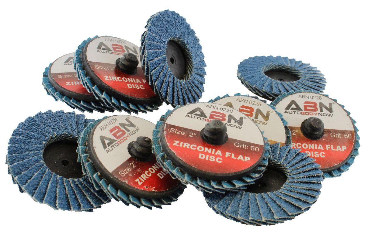 Sandpaper Disc Set 2in T27 60 Grit High Density Zirconia Alumina 10pk