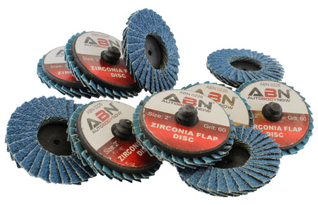 Sandpaper Disc Set 2in T27 60 Grit High Density Zirconia Alumina 10pk