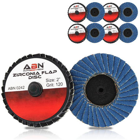 Sandpaper Disc Set 2in T27 120 Grit High Density Zirconia Alumina 10pk
