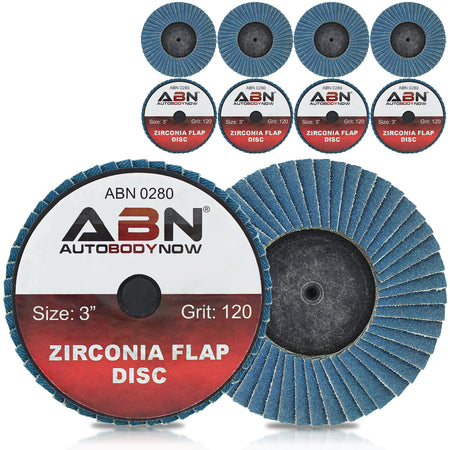 Sandpaper Disc Set 3in T27 80 Grit High Density Zirconia Alumina 10pk