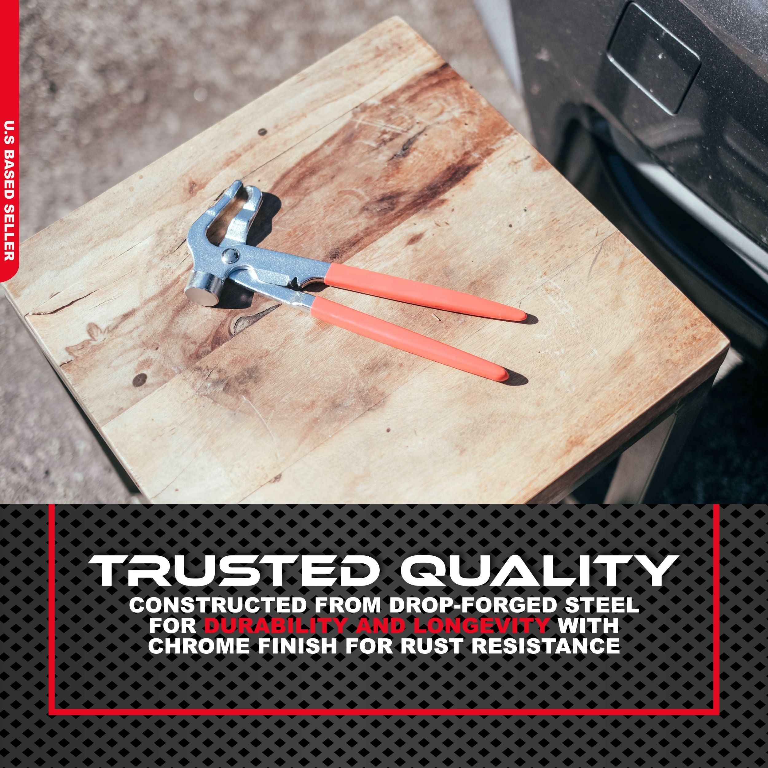 Tire Balancing Weights Wheel Weight Hammer – Clip-On Weight Remover Tool For Tire Balancing, All Vehicles Wheel Weight Pliers - Foto 2