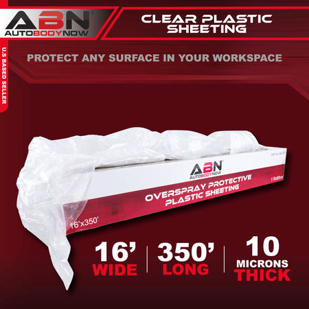 Clear Plastic Sheeting 10 Micron 16’ x 350’ Feet Masking Film