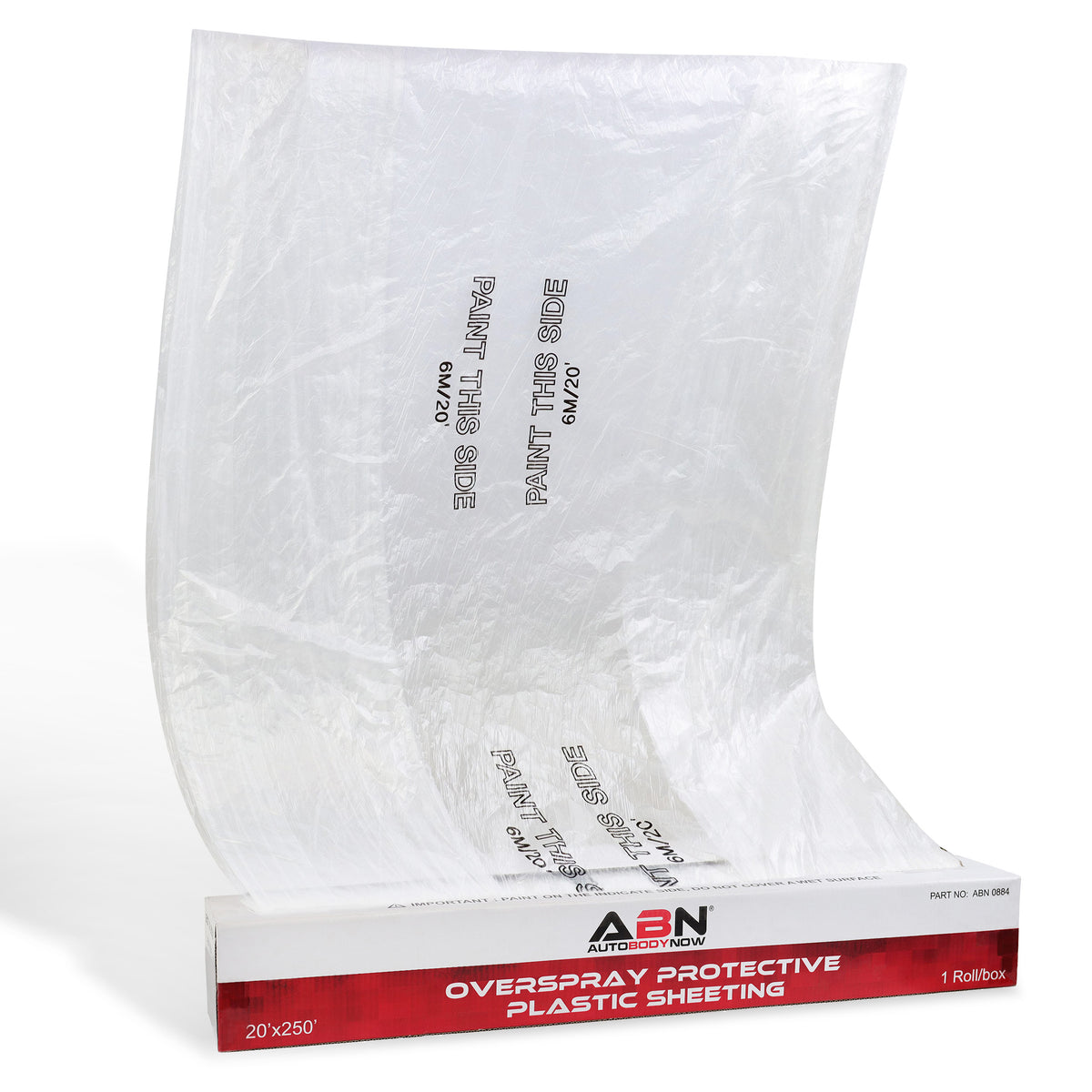 Clear Plastic Sheeting 10 Micron 20’ x 250’ Feet Masking Film