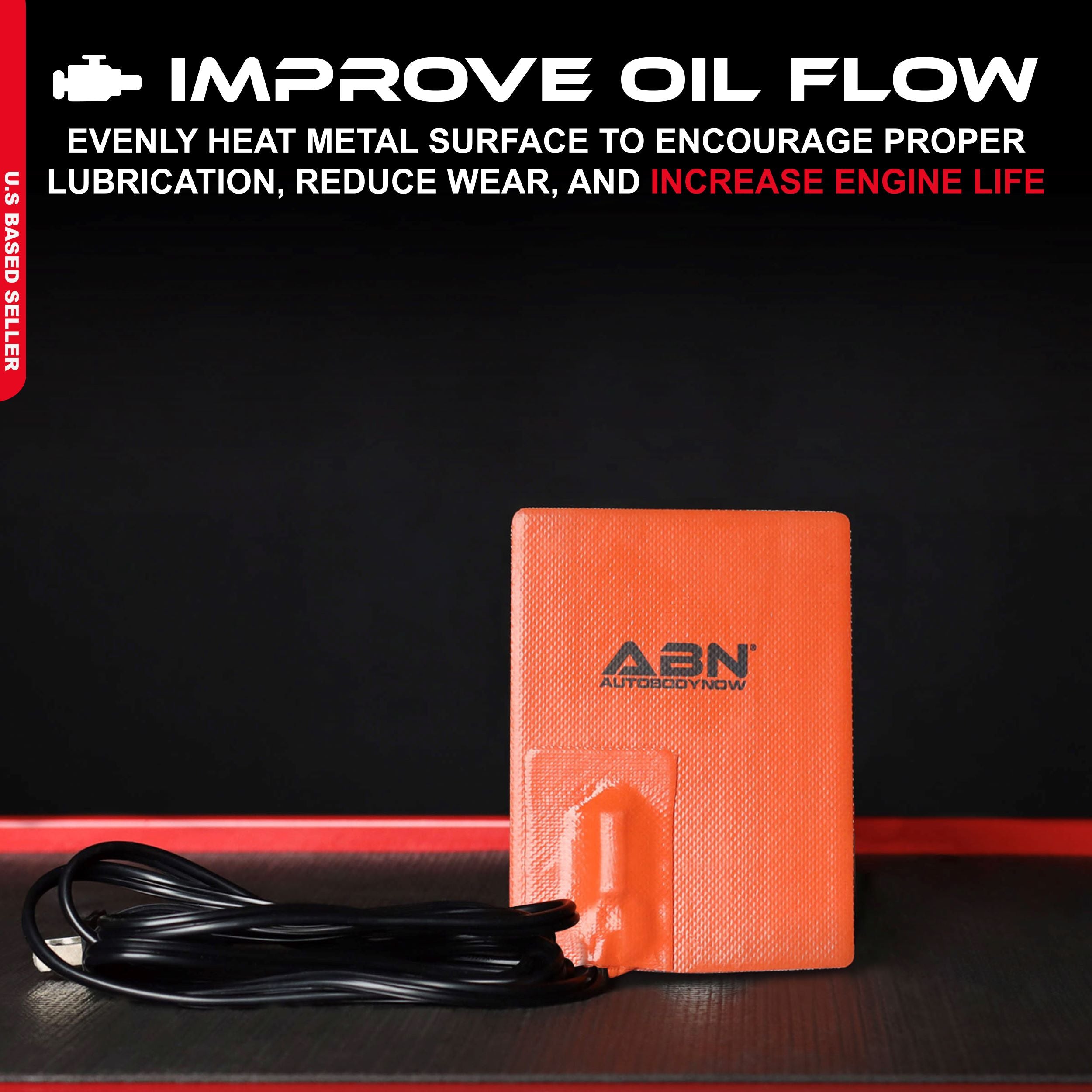 Silicone Car Battery Heater Oil Pan Heater Pad, 4x5 Inch – 120V 100W