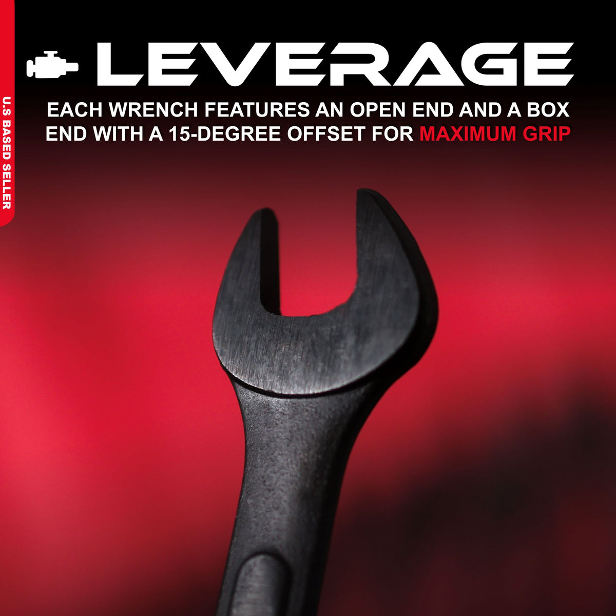 16 Piece Metric Combo Wrench Set with Organizing Wrench Set Roll