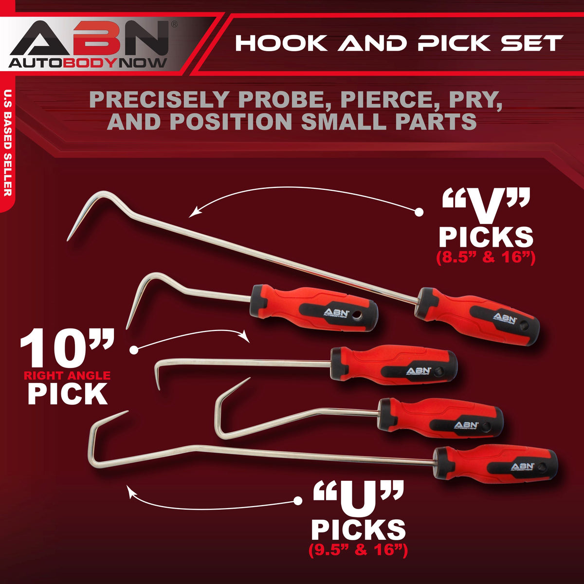 Hook and Pick 5-Piece Set for Automotive Radiator/Coolant Hose Removal