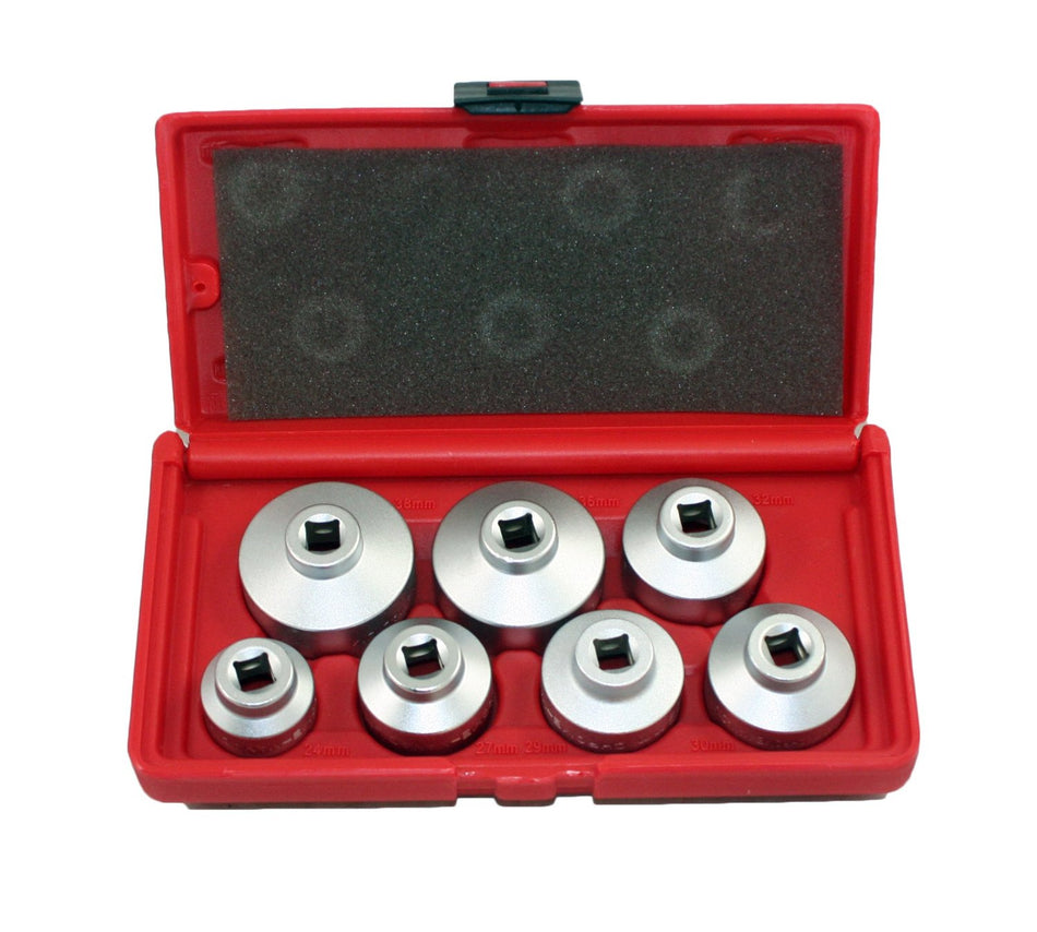 Paper Cartridge Housing Oil Filter Wrench 7-Piece Socket Set Tool Kit