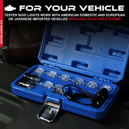 Noid Light Test Kit Fuel Injector Tester Kit Noid Light Set 10-Piece