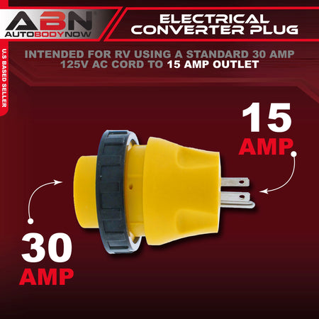 15A to 30A RV Power Cord Male to Female Generator Convert Adapter