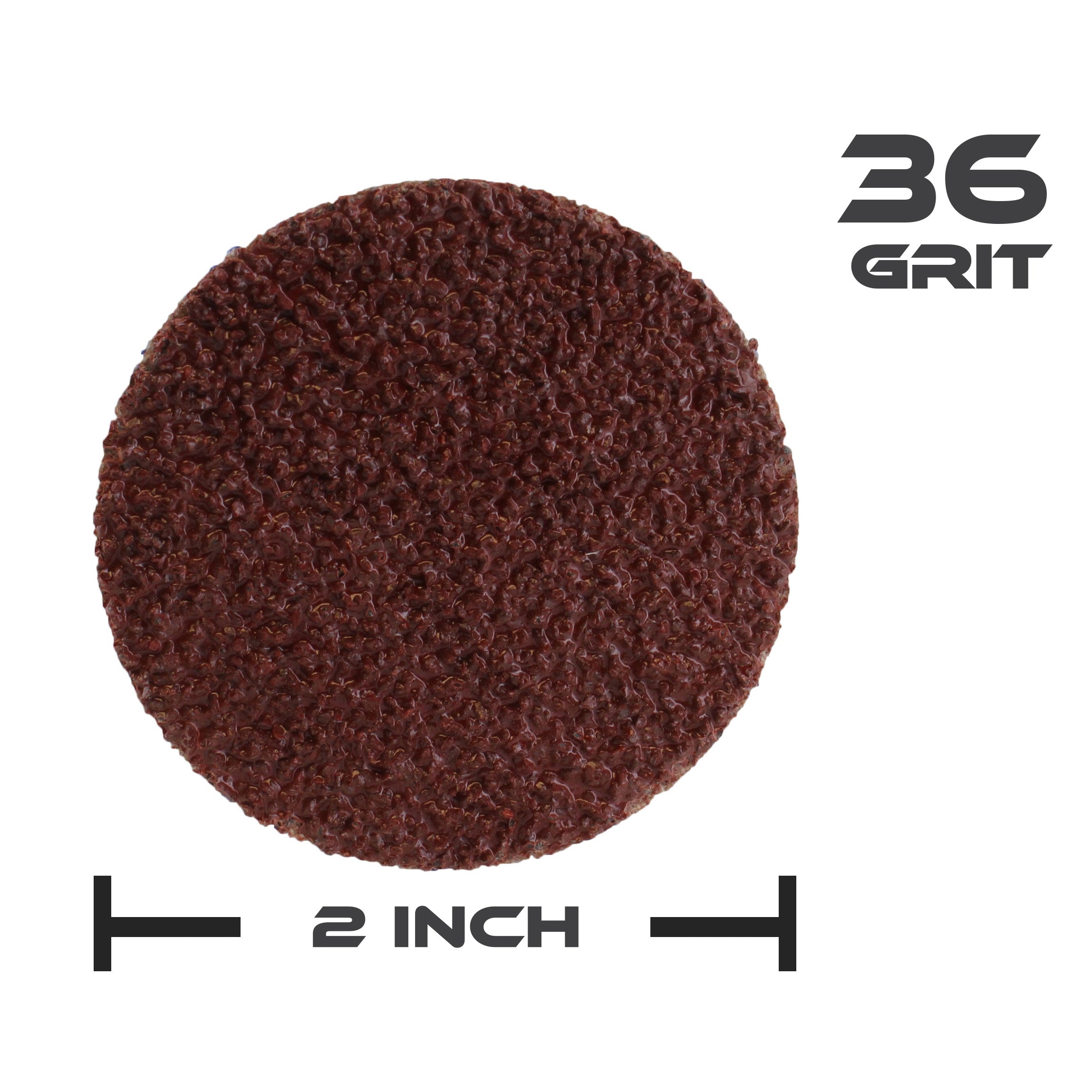 Aluminum Oxide Sandpaper Disc 50pk - 2in 36 Grit Sanding Disc Set
