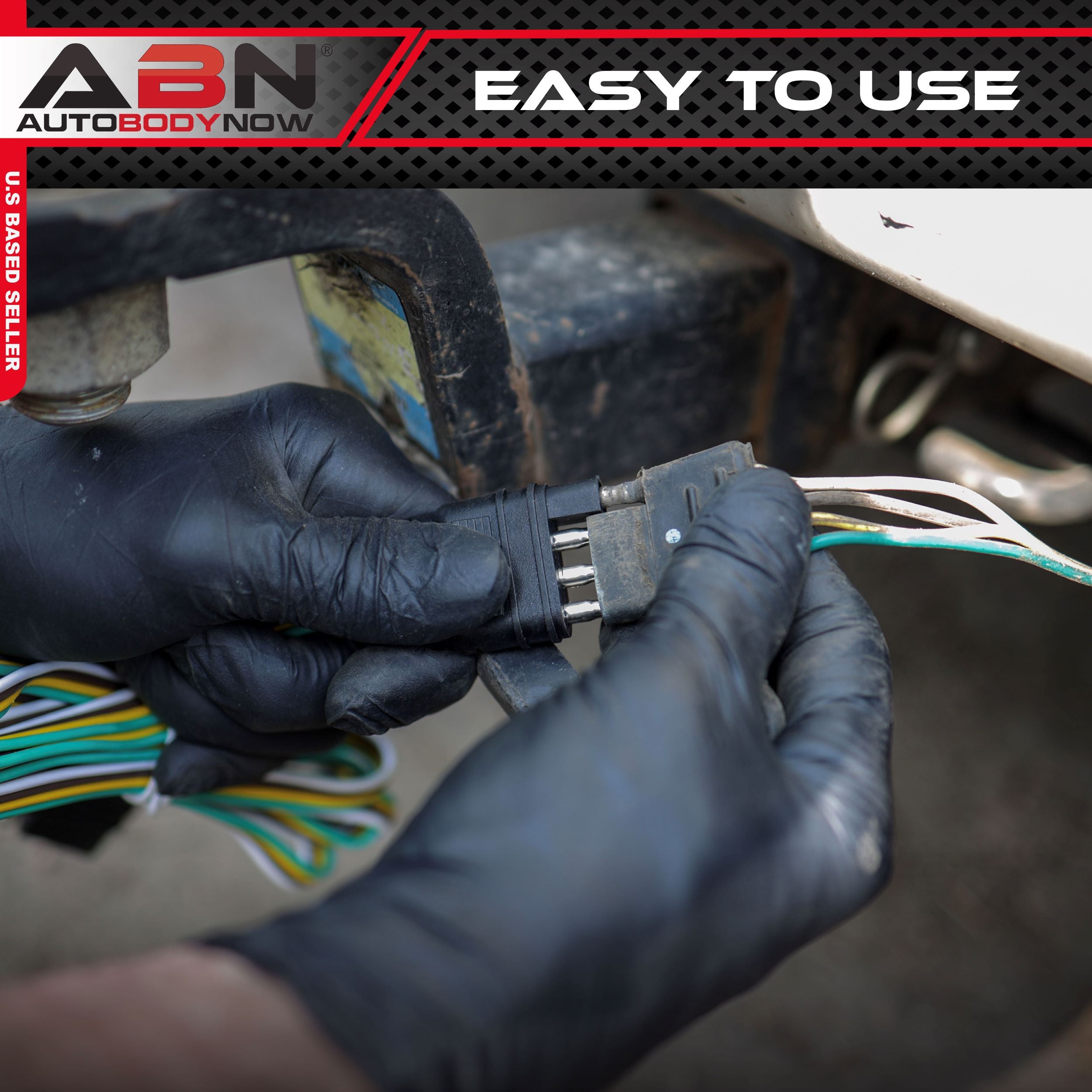 Trailer Wire Extension, 20’ Foot, 4-Way Pin Trailer Wiring Harness