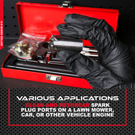 Spark Plug Thread Repair Metric Rethreading Set Rethreading Tool Kit