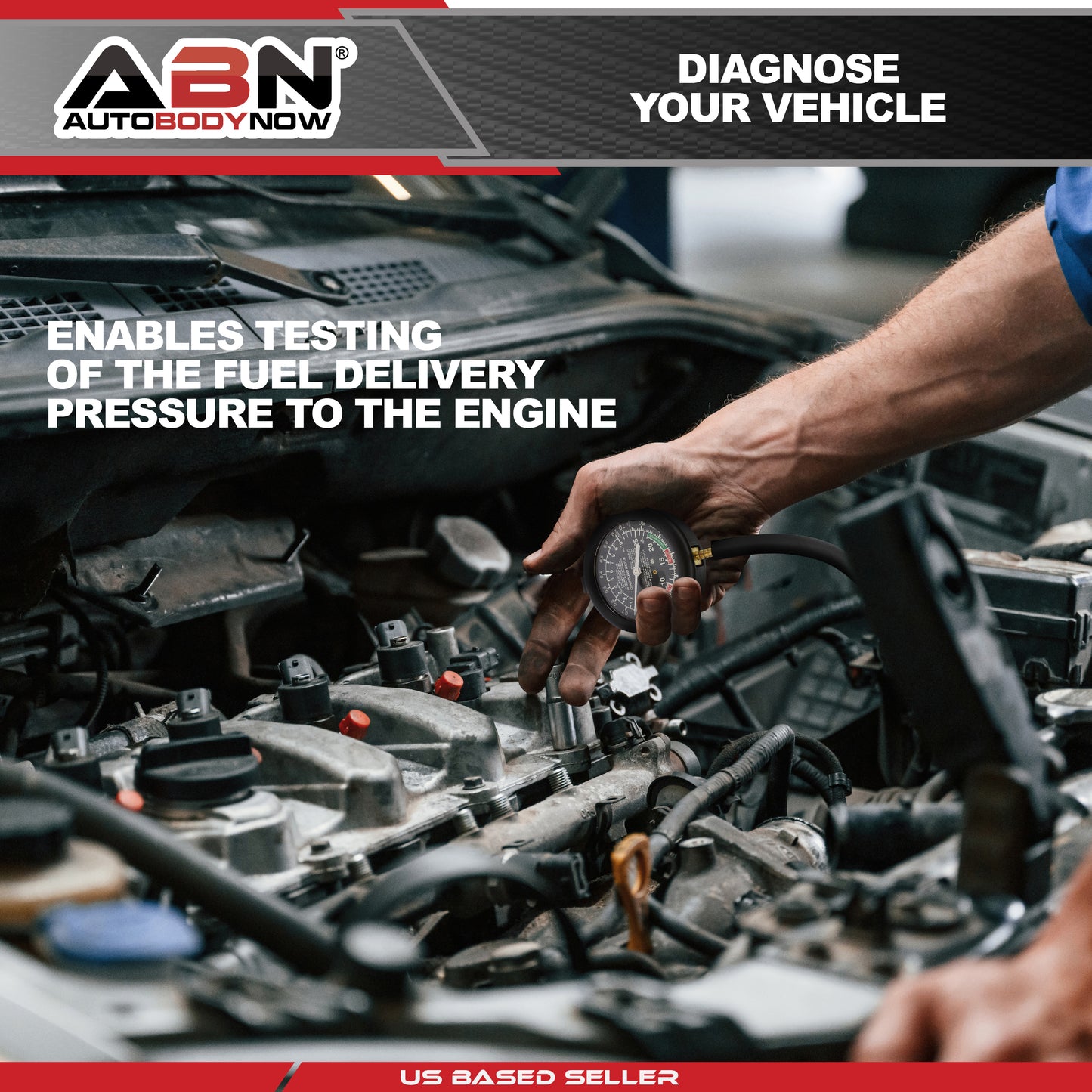 TU-1 Vacuum And Fuel Pump Tester Gauge Kit Engine Vacuum Fuel Pump Gauge Carbure - Foto 4