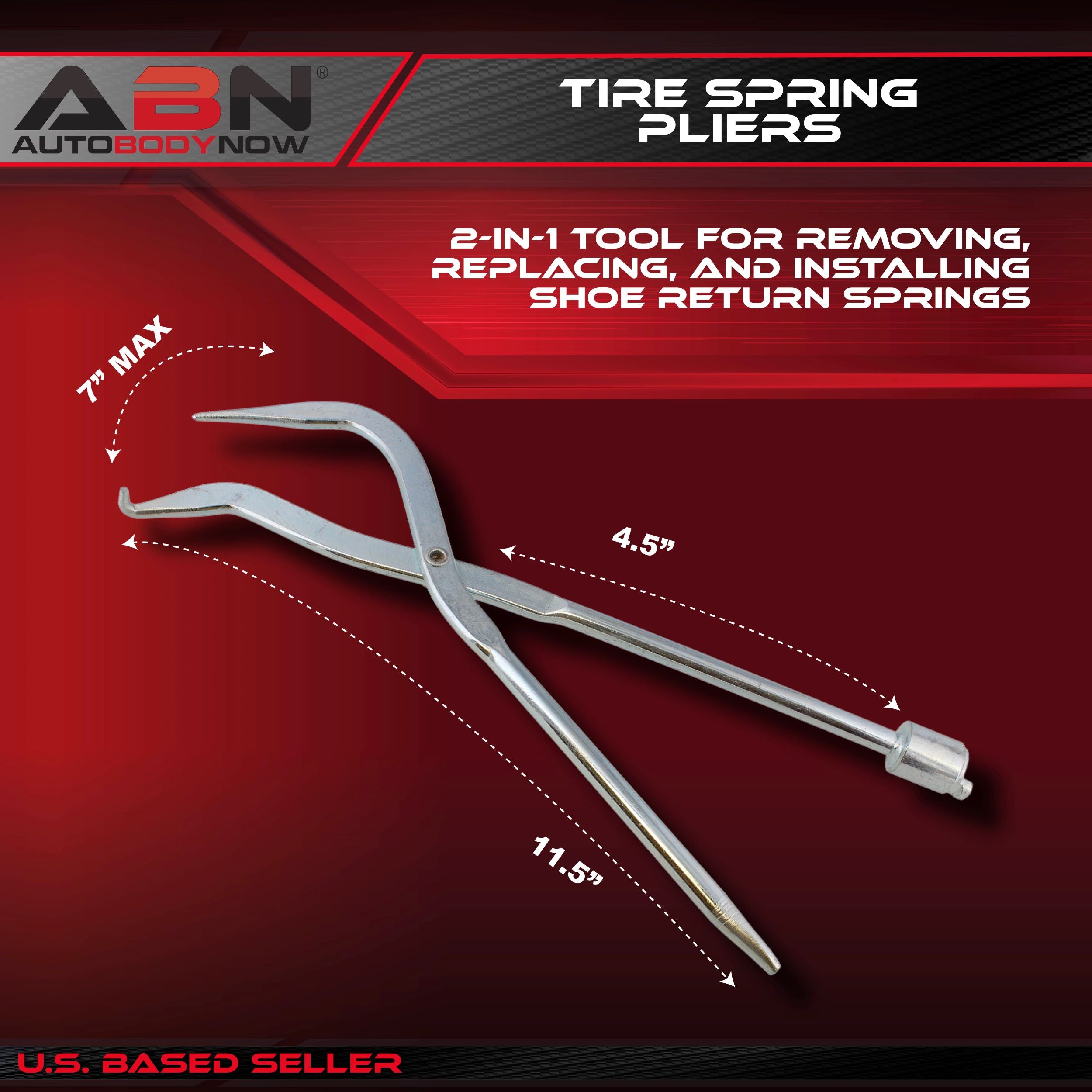 Drum Brake Return Spring DualEnd Pliers Removal and Installation Tool