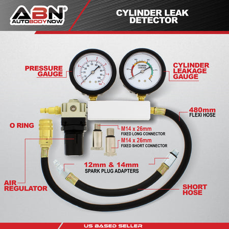 Cylinder Leak Detector Engine Compression Tester Kit Leakage Test Set