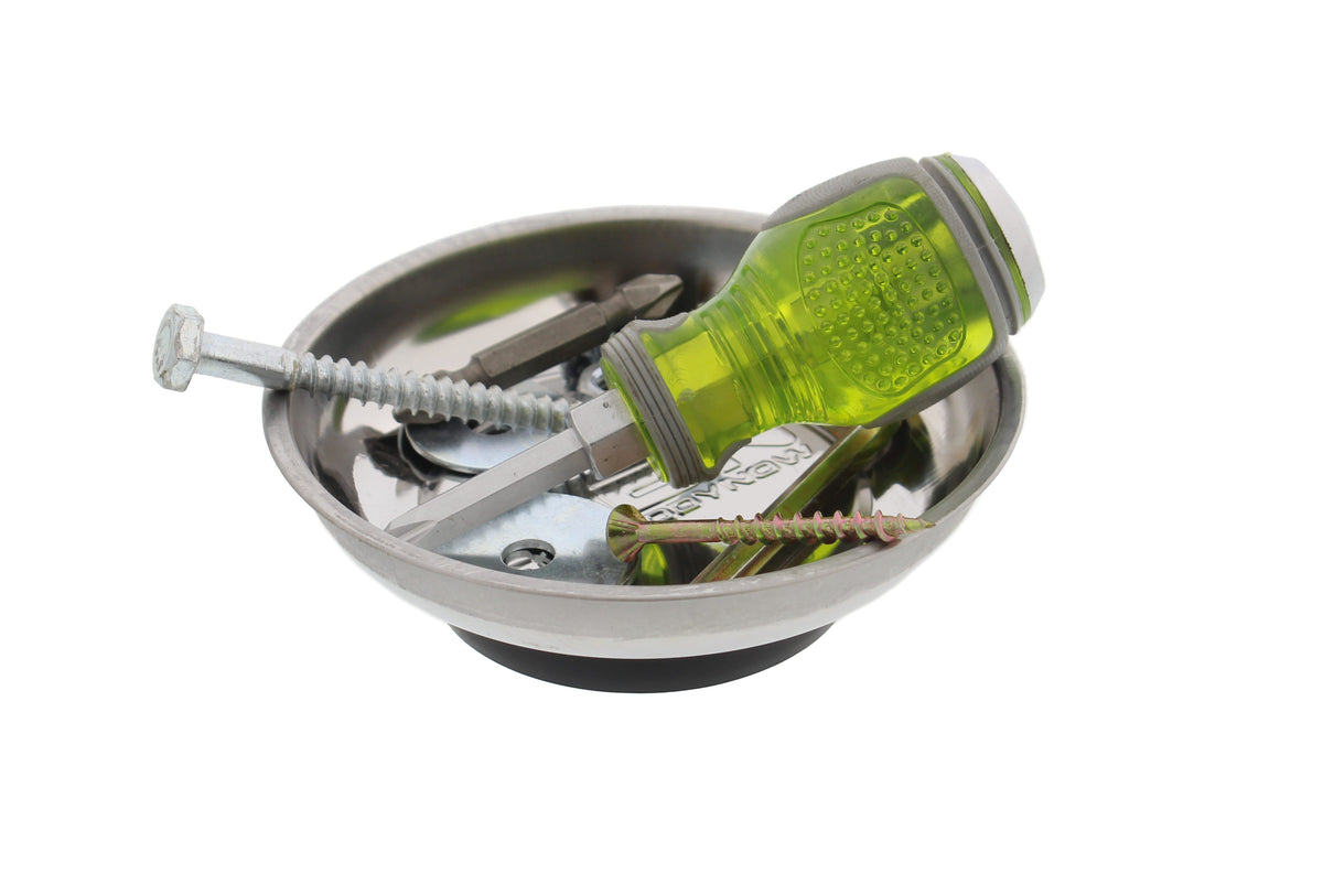 ABN Magnetic Tray For Mechanics - 4.2 Inch Parts Tray Magnetic Bowl - 1 Pack