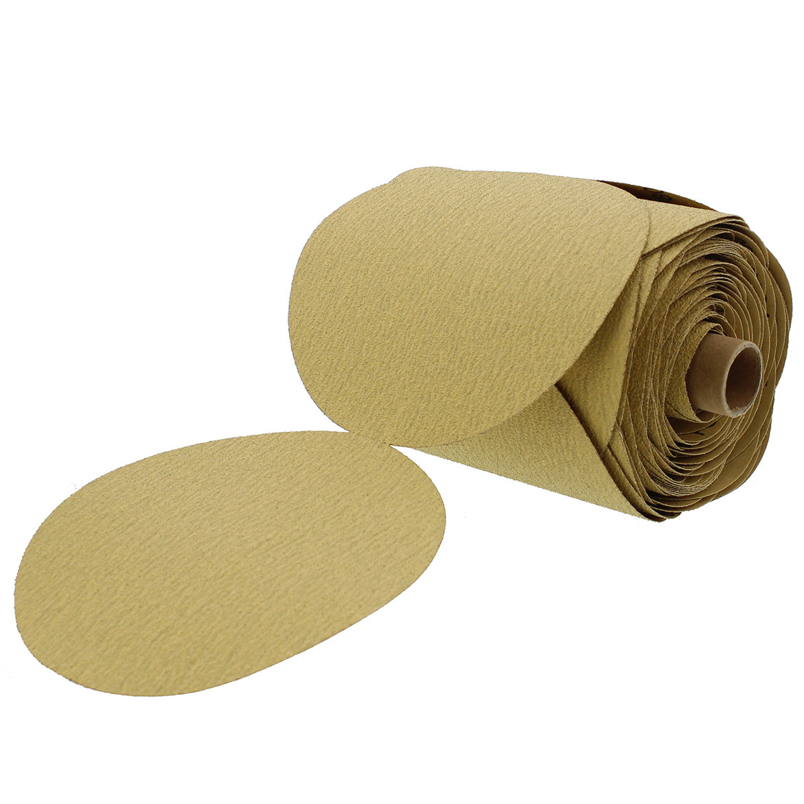 180 Grit Sandpaper Roll - 6 IN Round Sanding Discs Sticky Back, 100Pc