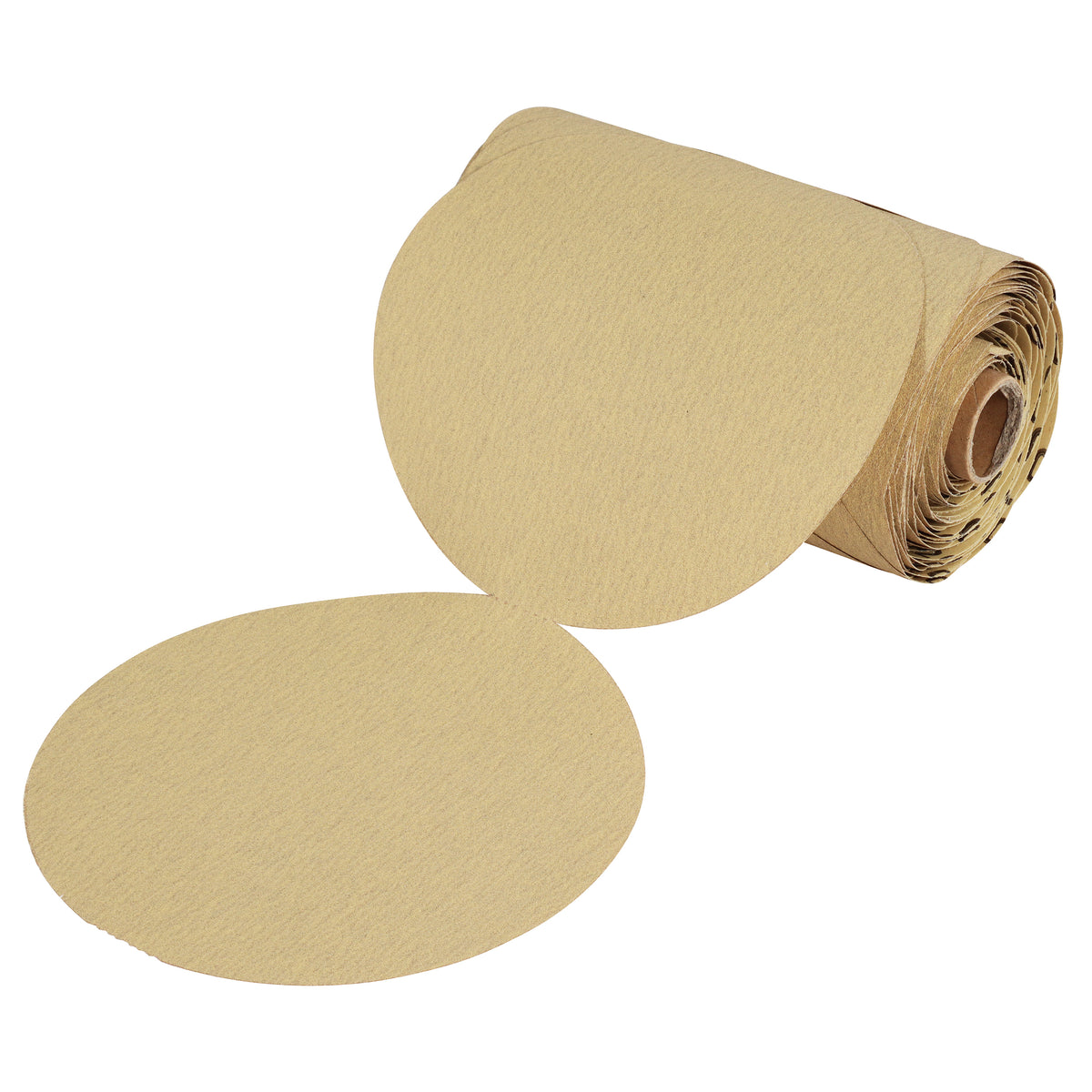 220 Grit Sandpaper Roll - 6 IN Round Sanding Discs Sticky Back, 100Pc