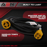 30 AMP RV Power Cord Generator Transfer Switch 10’ Ft Extension Cable