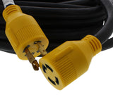 30 AMP RV Power Cord Generator Transfer Switch 50’ Ft Extension Cable