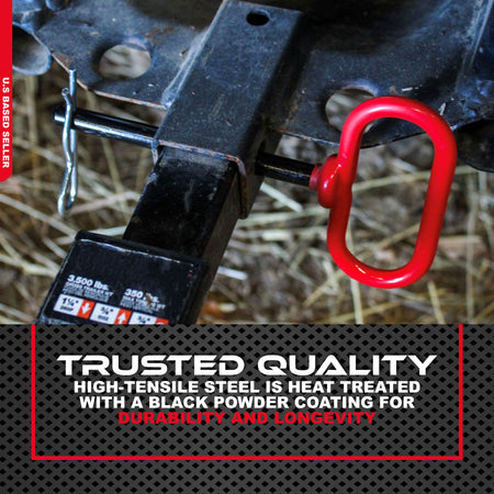 Car / Truck Trailer Tow Hitch Lock Pin and R-Clip 3-5/8" x 1/2" Inch