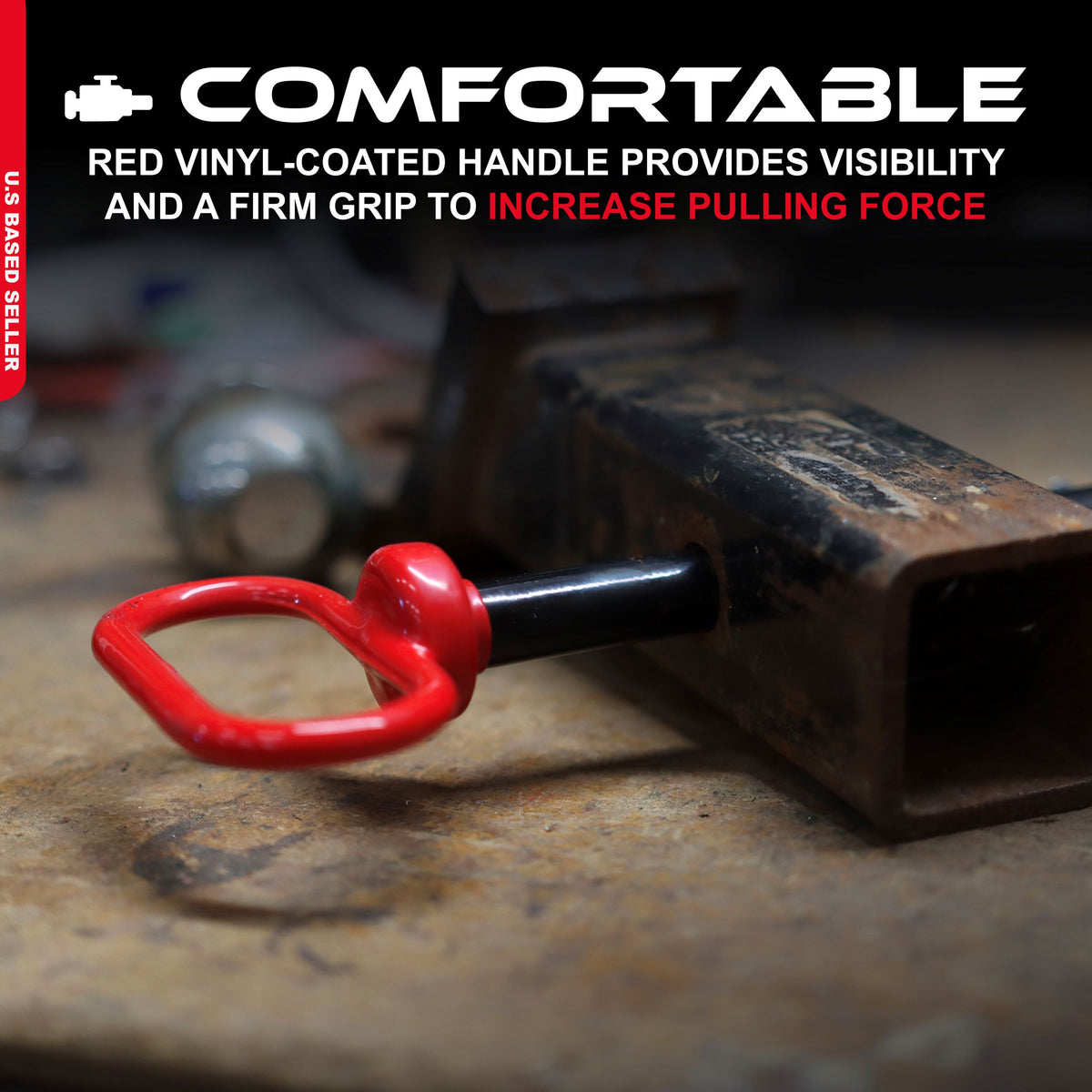 Car / Truck Trailer Tow Hitch Lock Pin and R-Clip 5-3/4" x 5/8"