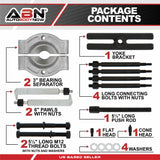Vehicle Gear Puller and Bearing Splitter 14-Piece Set Heavy-Duty Kit