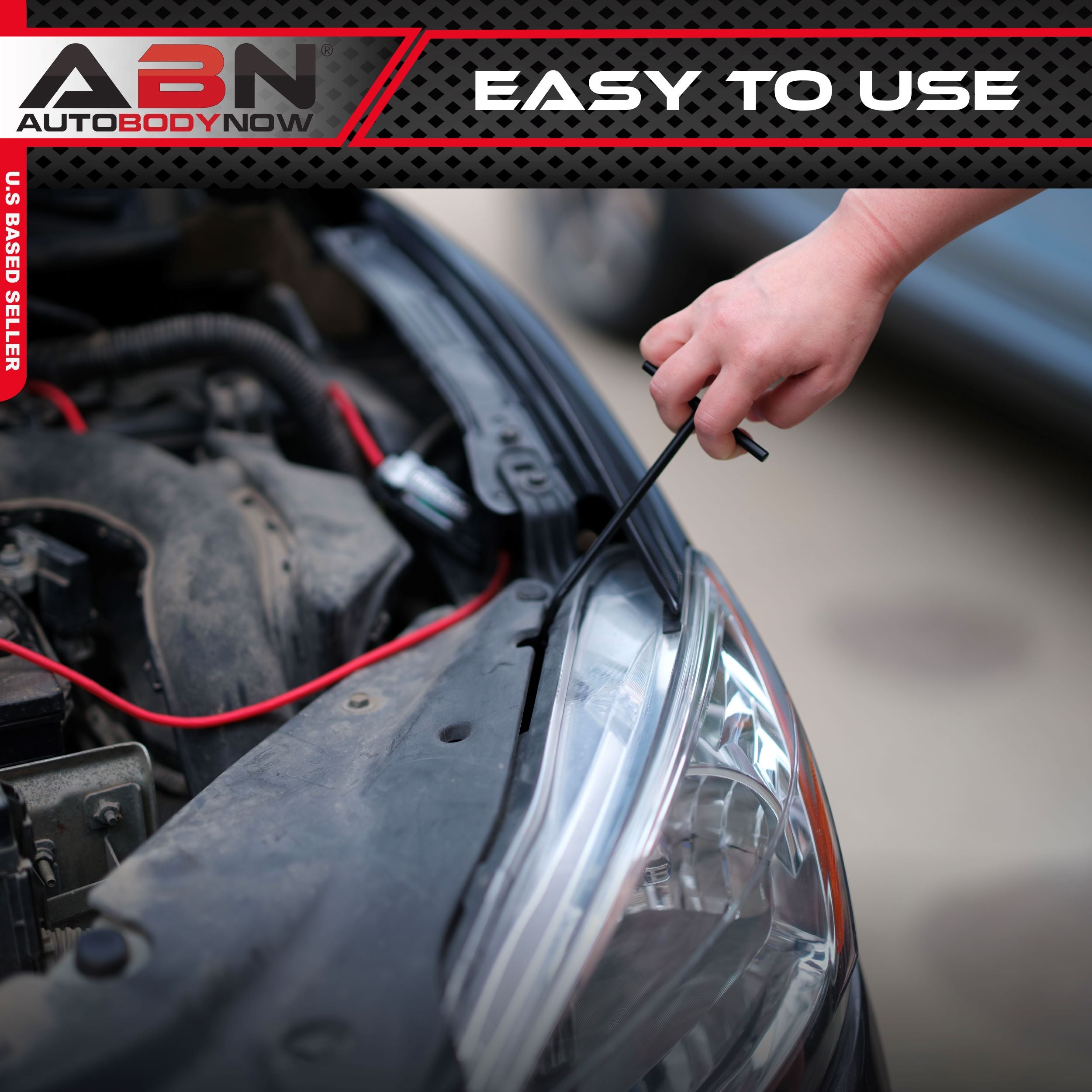 Brake Spring Hook and Headlight Adjuster with T-Handle and Angled Hook