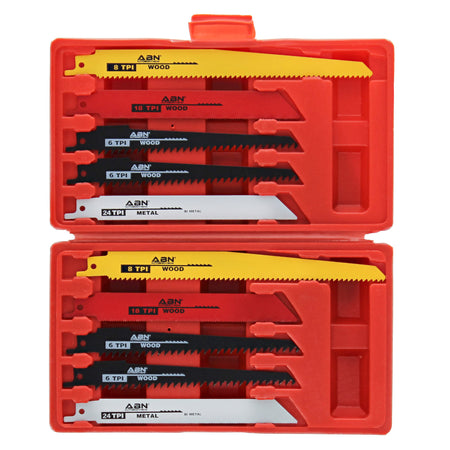 Reciprocating Saw Wood & Metal Blade 10pc Reciprocate Blades Set