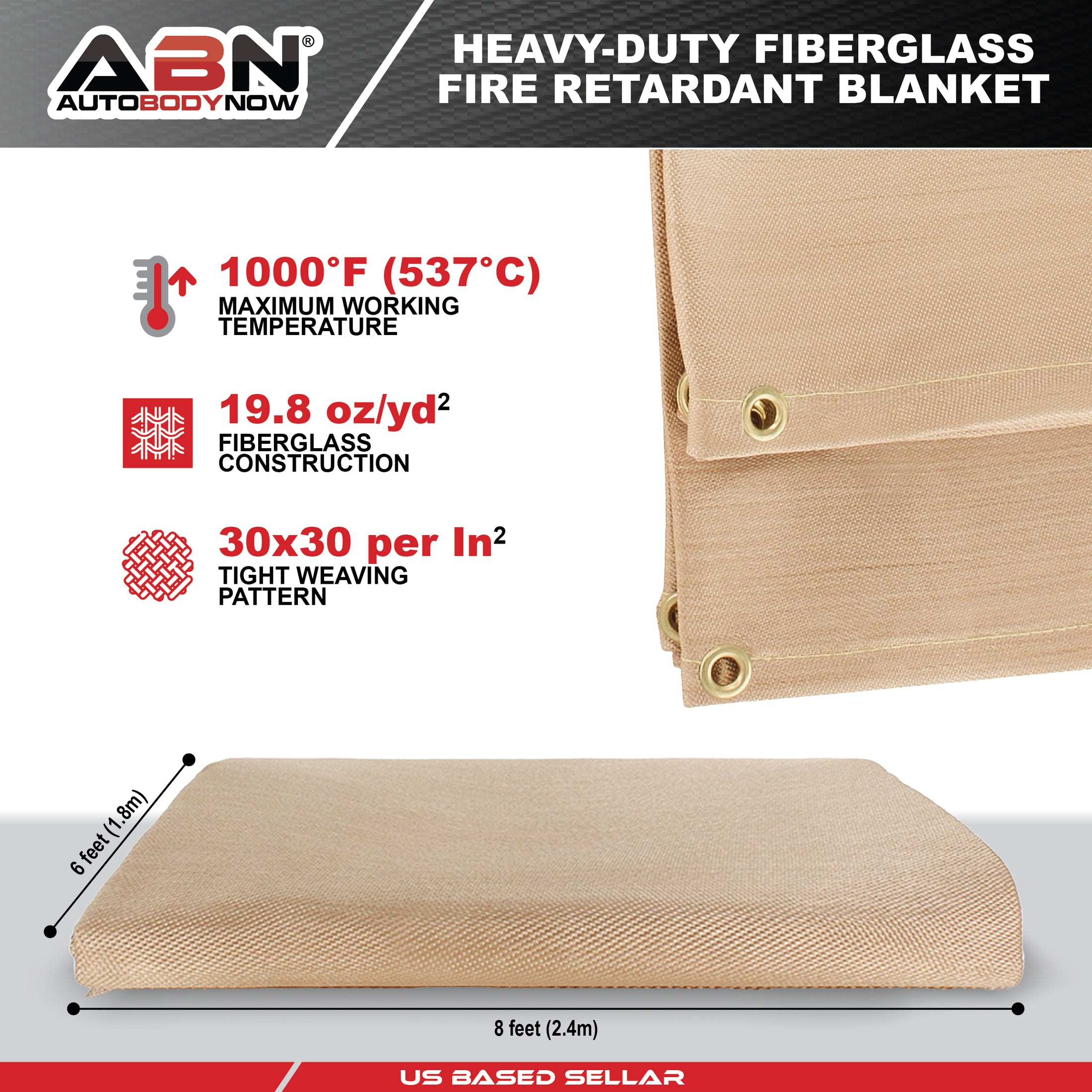 HeavyDuty Welding Fiberglass Fire Retardant Blanket ABN 41704187_PAR