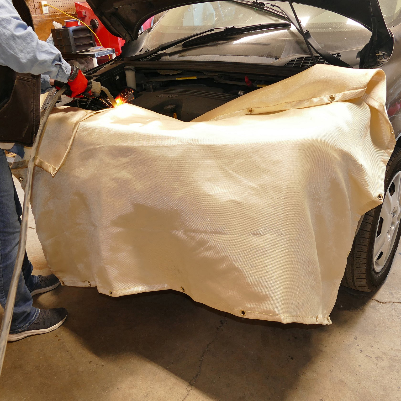 HeavyDuty Welding Fiberglass Fire Retardant Blanket ABN 41704187_PAR