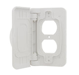 Weatherproof Receptacle Cover, White – RV Outdoor Electrical Outlet