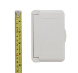Weatherproof Receptacle Cover, White – RV Outdoor Electrical Outlet