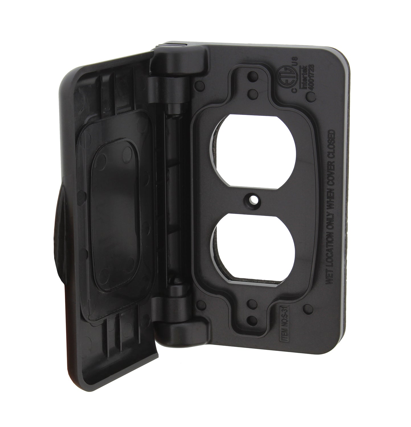 Weatherproof Receptacle Cover, Black – RV Outdoor Electrical Outlet