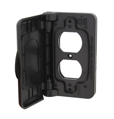 Weatherproof Receptacle Cover, Black – RV Outdoor Electrical Outlet