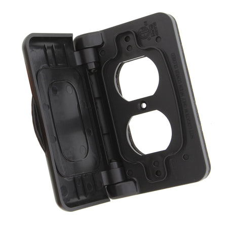 Weatherproof Receptacle Cover, Black – RV Outdoor Electrical Outlet