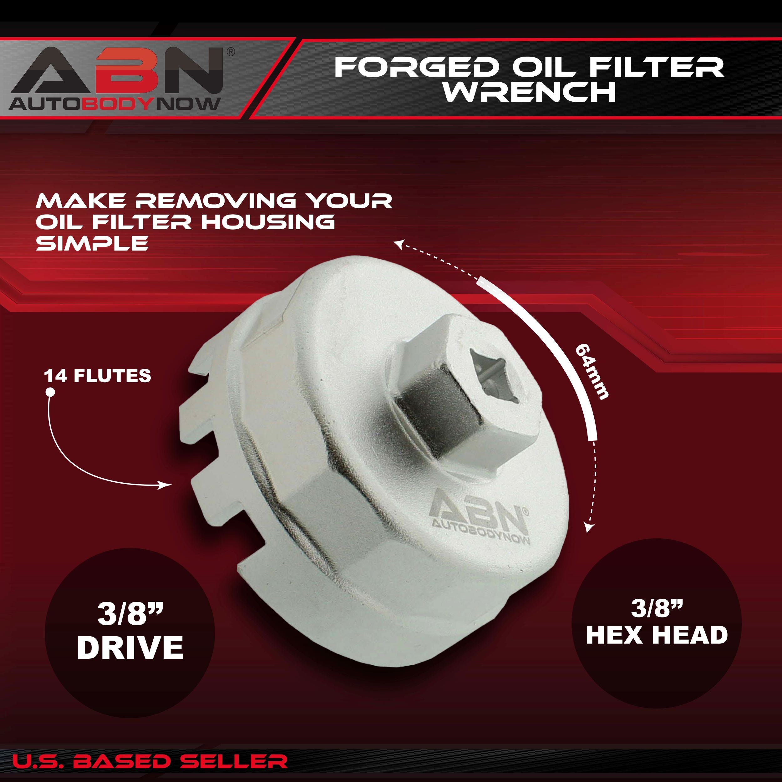 ABN Forged Oil Filter Wrench for Toyota, Lexus, and Scion – Compatible –