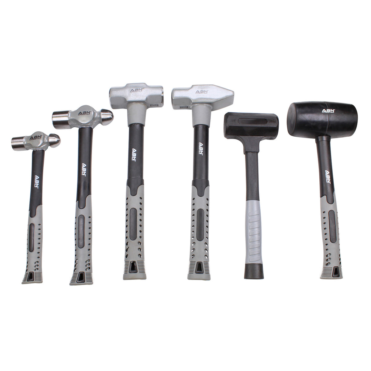 6 Piece Hammer Set - Hammer Tool Set Metal Working Tools and Equipment