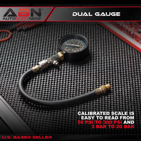 Compression Tester and Adapter - Dual Automotive Compression Gauge