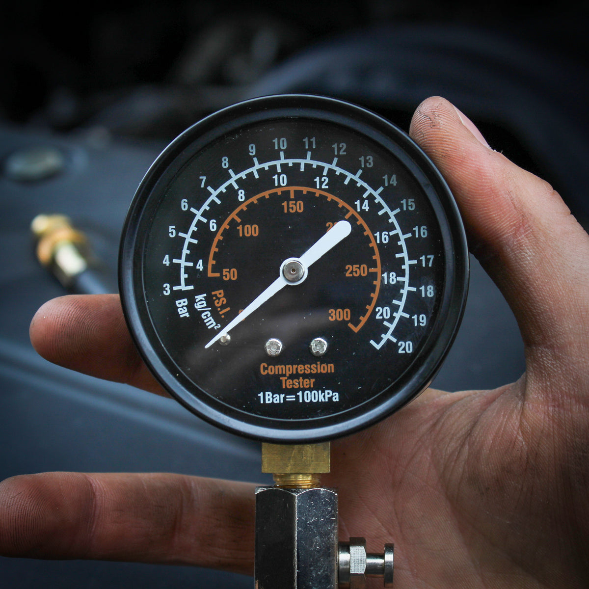 Compression Tester and Adapter - Dual Automotive Compression Gauge