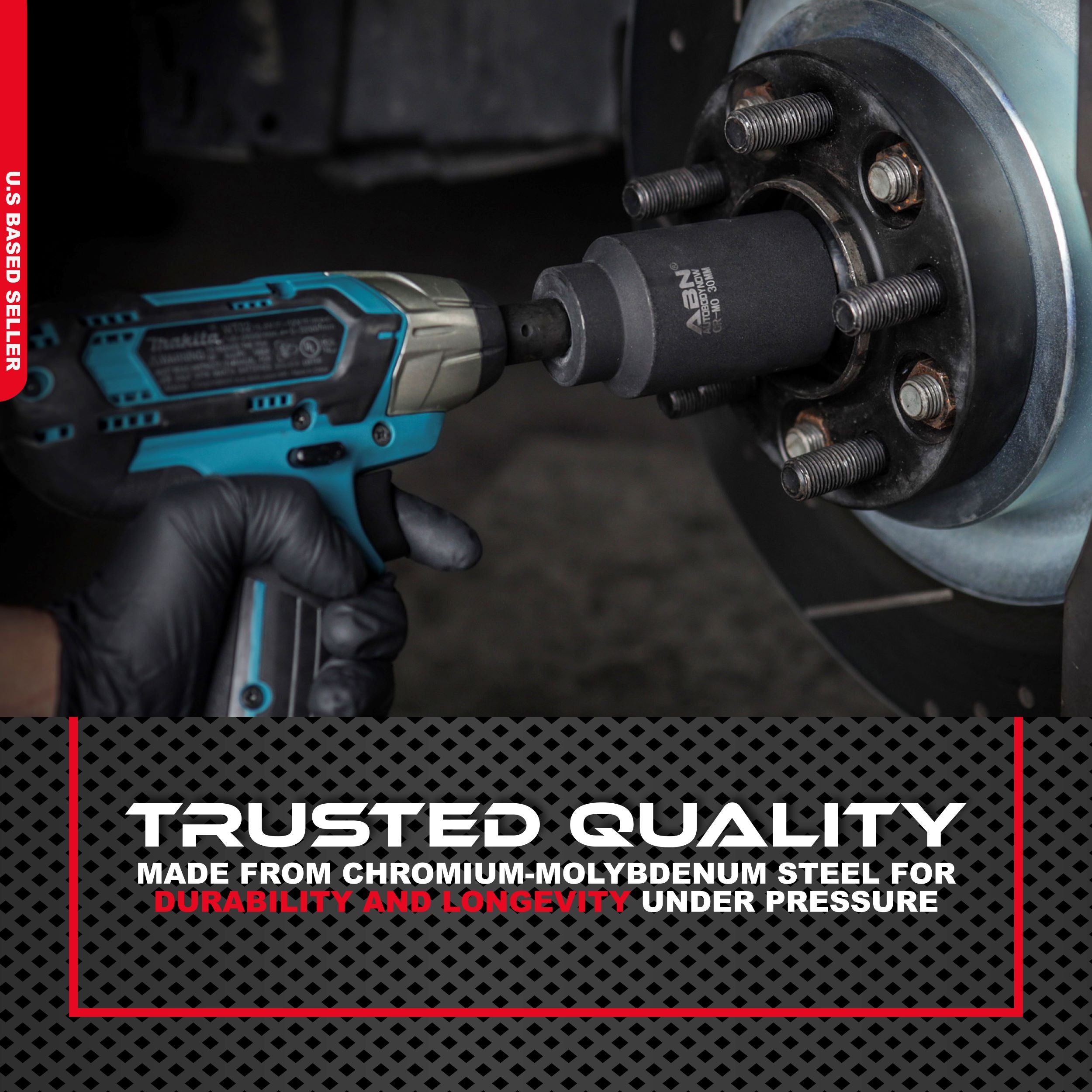 Axle Nut Socket – 30mm, 1/2" Inch Drive, 6 Point