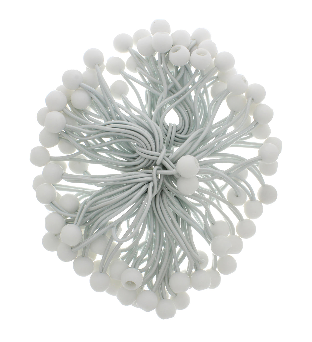 Ball Bungee Cord – 6” Inch White Bungee Cords with Balls, 100 Pack