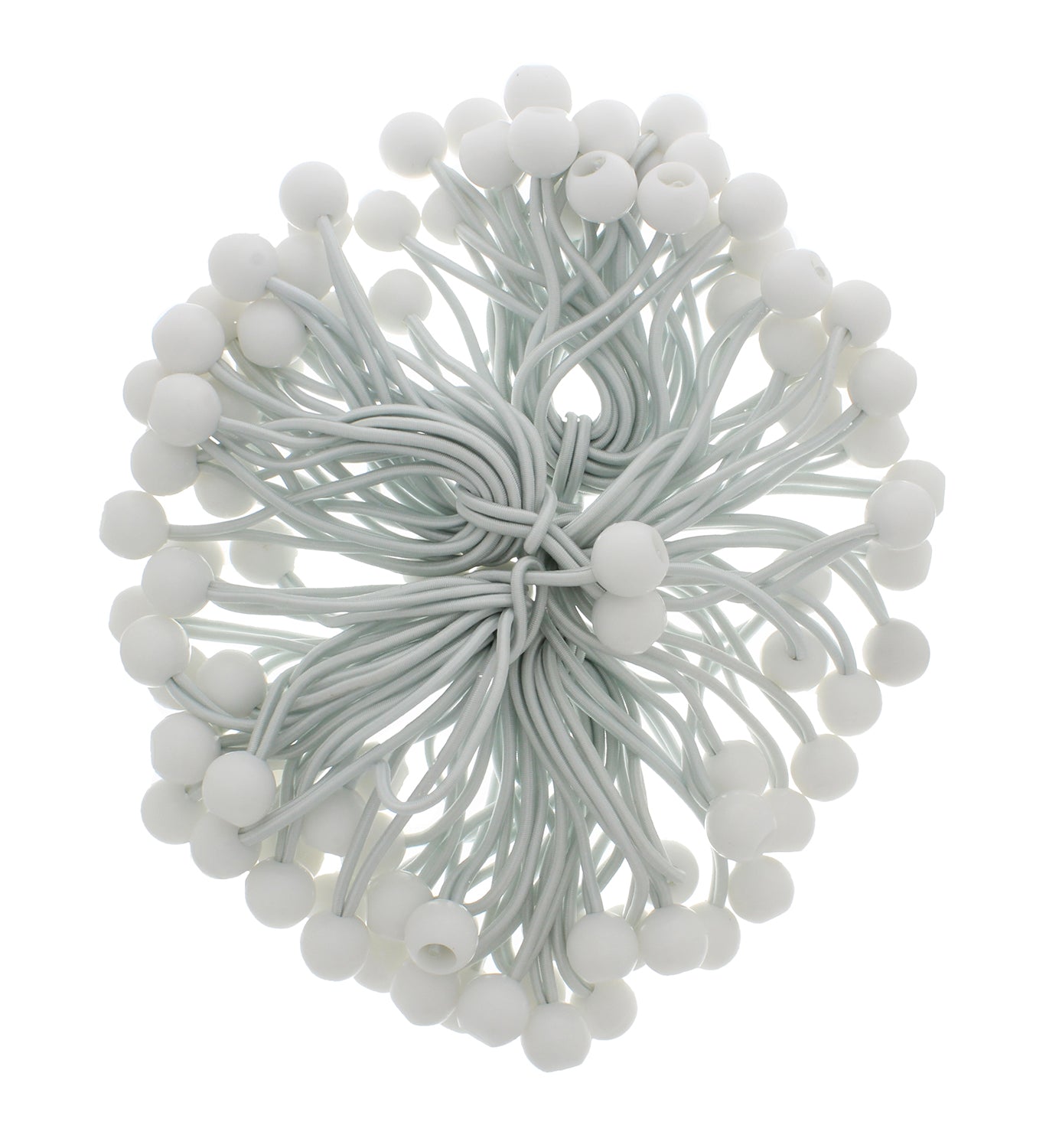 Ball Bungee Cord – 6” Inch White Bungee Cords with Balls, 100 Pack