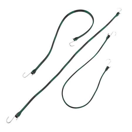 EPDM Rubber Straps with Hooks - 41in Camo Rubber Bungee Cords, 10Pk